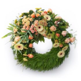 Trauerkranz 'Lux aeterna' von Blumen Weimar in Neu-Ulm