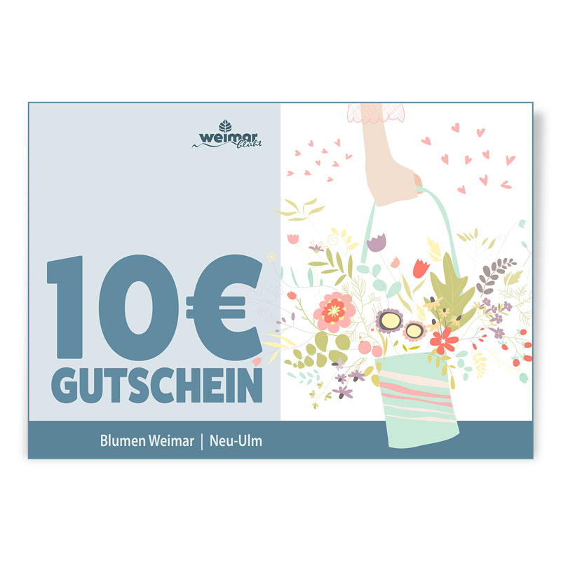 Gutschein im Werte von 10 Euro von Blumen Weimar in Neu-Ulm